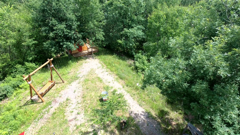 Glamping Fly Over
